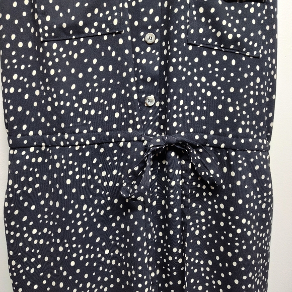 Potter's Pot Romper Women Size S Black Cream Sleeveless Collared - Picture 3 of 9